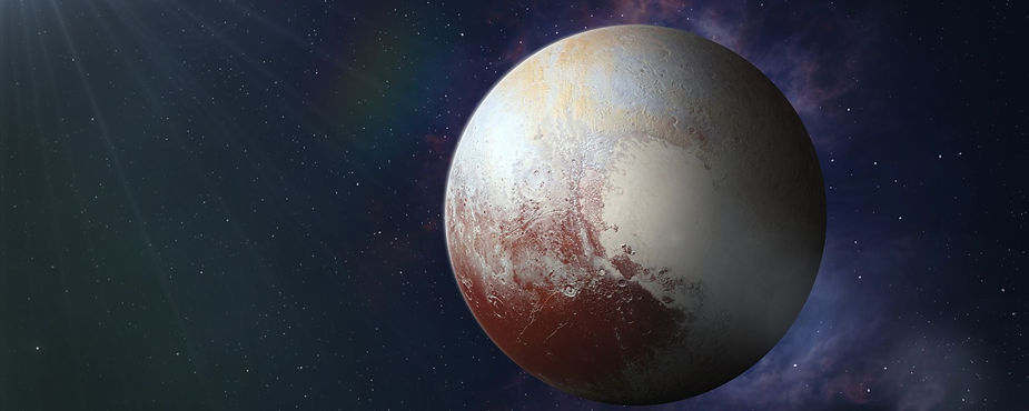 Pluto in space
